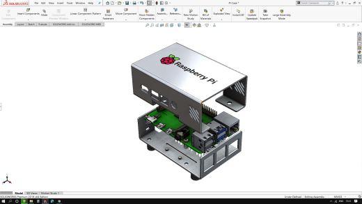 Raspberry Pi 4B钣金表壳设计缩略图